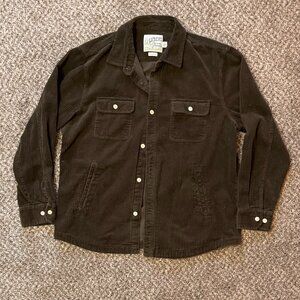 Men's Brown Corduroy Shirt Jacket XL